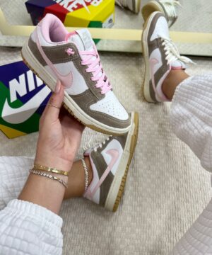 Tenis Nike Dunk SB Branco Rosa Feminino Premium 3