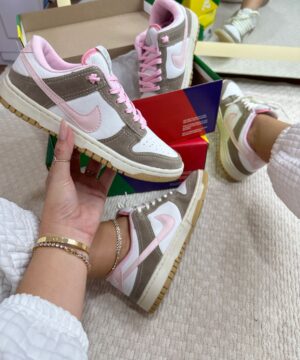 Tenis Nike Dunk SB Branco Rosa Feminino Premium 6