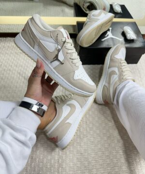 Tenis Nike Jordan Low Bege Branco Feminino Premium 2