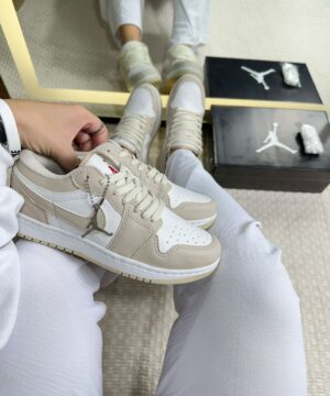 Tenis Nike Jordan Low Bege Branco Feminino Premium 4