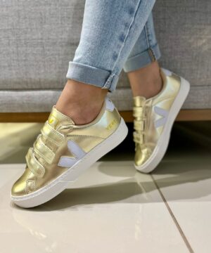 Tenis Vert Velcro Feminino Grade Fechada 1