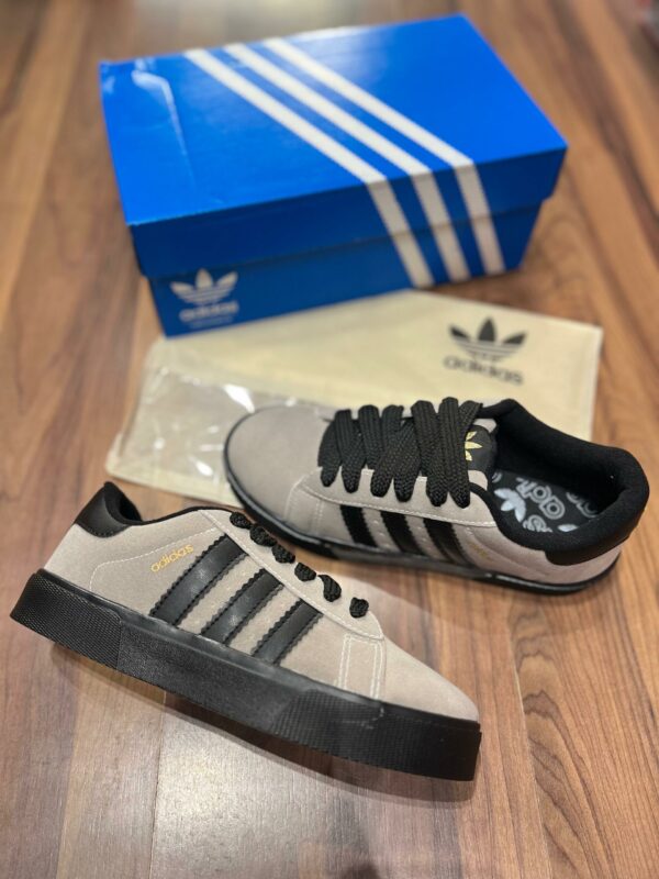 Tenis Adidas Gazelle Cinza Premium Masculino 3 scaled