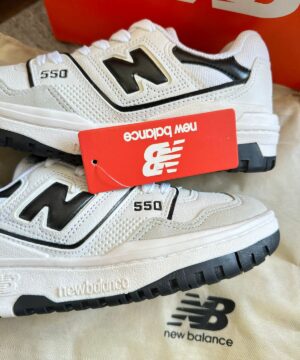 Tenis New balance 550 Branco Preto Feminino Premium 6