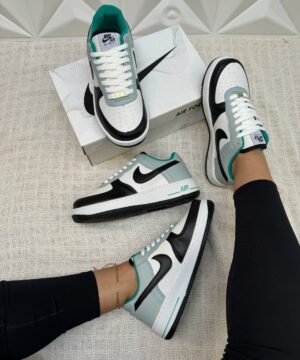 Tenis Nike Air Force 1 Low Green Black Masculino Grade Fechada 2 scaled