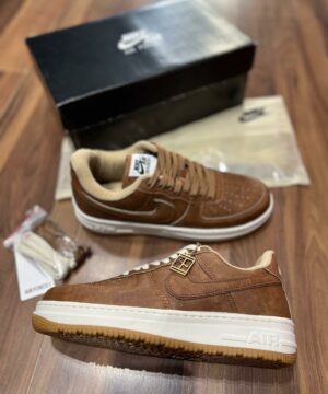 Tenis Nike Air Force 1 Marrom Masculino Premium 4 scaled
