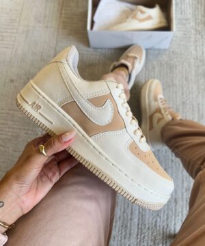 Tênis Nike Air Force Bege Feminino Premium