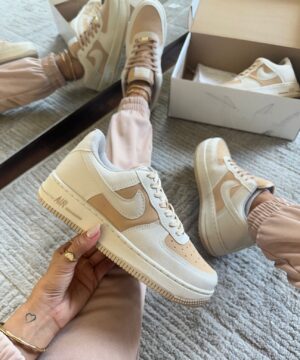 Tenis Nike Air Force Bege Feminino Premium 4