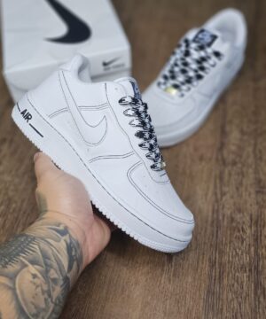Tênis Nike Air Force White Phantom Masculino Grade Fechada