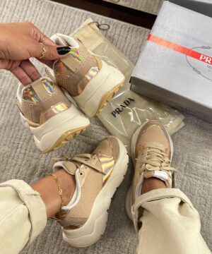 Tenis Prada Milado Dal Bege Feminino Premium 3