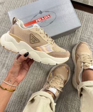 Tenis Prada Milado Dal Bege Feminino Premium 5