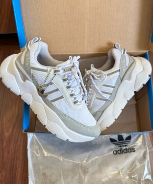 Tenis Adidas Dymond Branco Cinza Feminino Premium 2