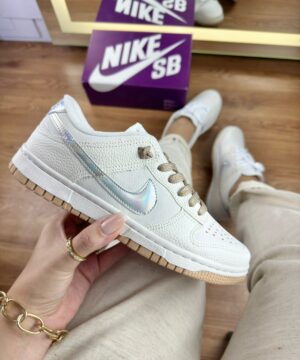 Tenis Nike Dunk Low Pro Branco Amendoa Feminino Premium 2