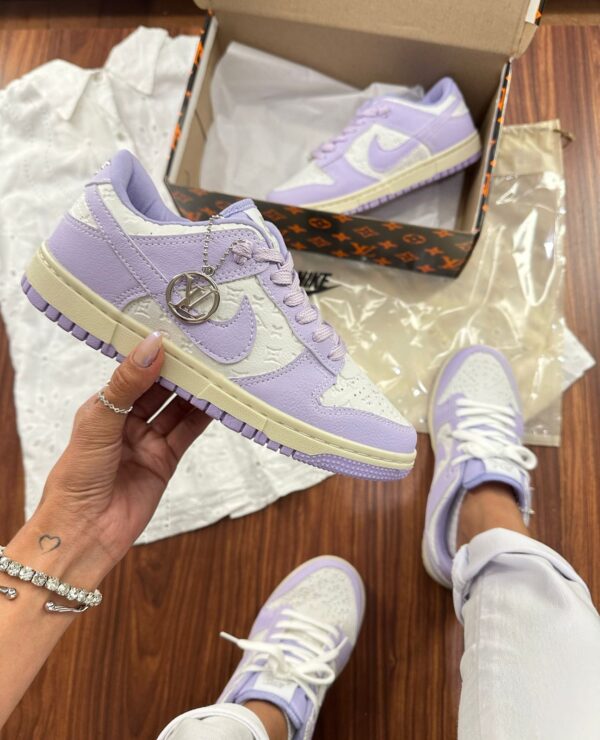 Tenis Nike Dunk X Louis Vuitton Roxo Feminino Premium 7