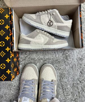Tenis Nike SB Dunk X Louis Vuitton Branco Feminino Premium 2