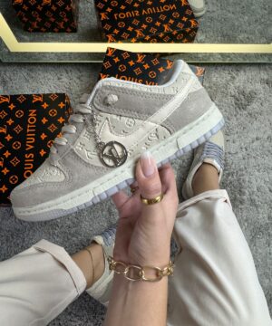 Tenis Nike SB Dunk X Louis Vuitton Branco Feminino Premium 4