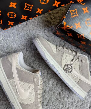 Tenis Nike SB Dunk X Louis Vuitton Branco Feminino Premium 6