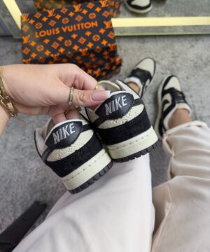 Tenis Nike SB Dunk X Louis Vuitton Branco Preto Feminino Premium 1