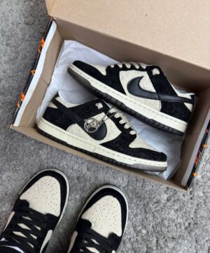 Tenis Nike SB Dunk X Louis Vuitton Branco Preto Feminino Premium 4