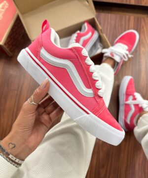 Tenis Vans Knu Pink Florescente Feminino Premium 3