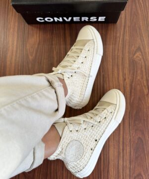 Bota All Star Off White Renda Feminino Premium 2