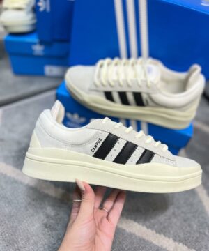 Tênis Adidas Campus Bad Bunny Masculino Branco Preto Premium