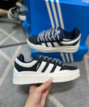 Tênis Adidas Campus Bad Bunny Masculino Preto Branco Premium