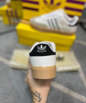 Tenis Adidas Colab GUCCI Samba Retro Branco Feminino Premium 1