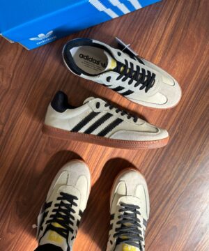 Tenis Adidas Samba Couro BrancoPreto Feminino Premium 1 1