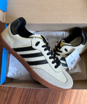 Tenis Adidas Samba Couro BrancoPreto Feminino Premium 3 1