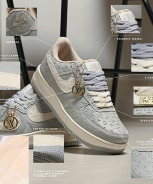 Tenis Air Force X Louis Vuitton Feminino Premium 1