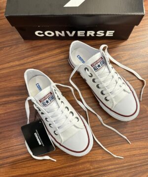 Tenis All Star Branco Filete Azul Feminino Premium 4