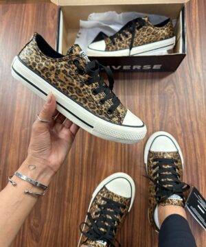Tenis Converse All Star Shine Onca Feminino Premium 1 2