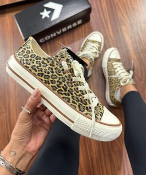 Tenis Converse All Star Shine Onca Feminino Premium 11