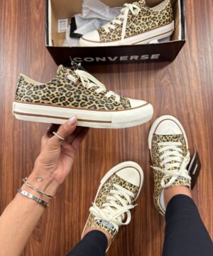 Tenis Converse All Star Shine Onca Feminino Premium 8