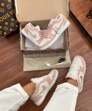 Tenis Jordan X Louis Vuitton Branco Rosa Feminino Premium 2