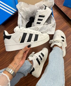 Tênis Adidas Campus 00s Branco Preto Premium