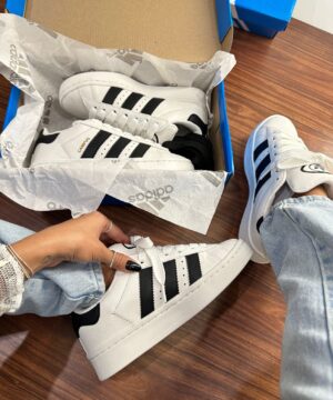 Tenis Adidas Campus 00s Branco Preto Premium 6