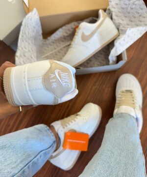 Tenis Air Force Branco Tartufo Prime Luxo 2