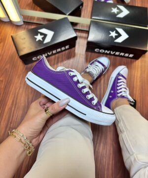 Tenis All Star lona Roxo Feminino Premium 3