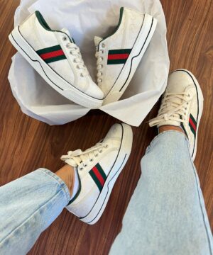 Tenis Gucci 1977 Plataforma Branco Feminino Premium 1