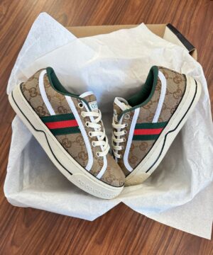 Tenis Gucci 1977 Plataforma Marrom Feminino Premium 4