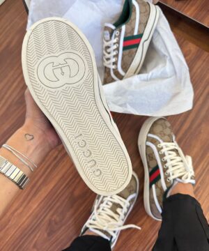 Tenis Gucci 1977 Plataforma Marrom Feminino Premium 5