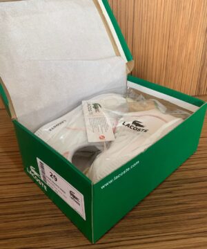 Tenis Lacoste Infantil Branco Rosa Premium 4