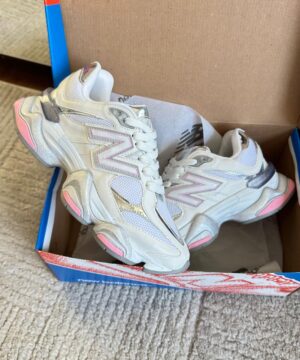 Tenis New Balance 9060 Branco Rosa Feminino Premium 3