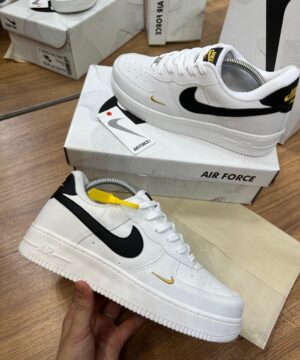 Tênis Nike Air Force Branco Preto Premium