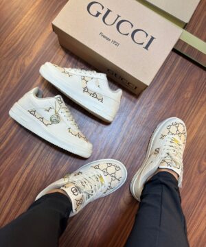 Tenis Nike Air Force x Louis Vuitton Feminino Premium 6