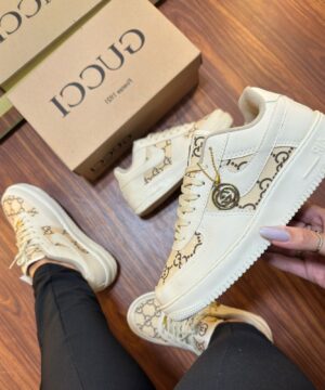 Tenis Nike Air Force x Louis Vuitton Feminino Premium 7