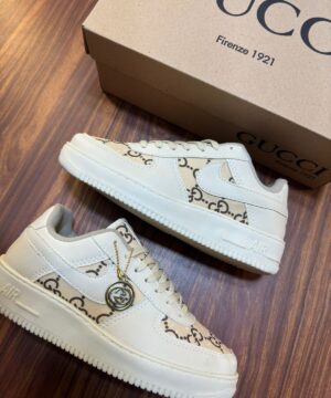 Tenis Nike Air Force x Louis Vuitton Feminino Premium 8