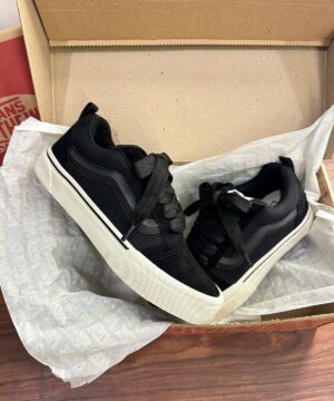 Tenis Vans Knu Preto Bege Feminino Premium 1