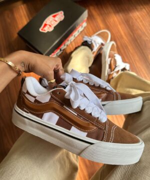 Tênis Vans Knu Xadrez Marrom Feminino Premium